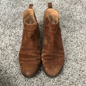 Franco Sarto brown ankle boot sz9 real leather top